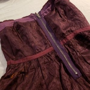 Free people chiffon strapless size 8 top dress